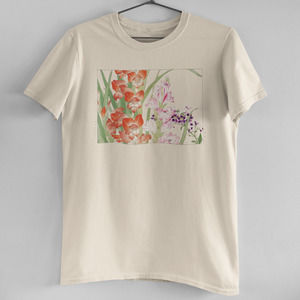 Gladiolus & Schizanthus Flowers Tee